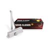 Premier Lock Aluminum Commercial Door Closer w/Adjustable 3 Valve Mechanism, Back Check, Size #4 DC41BC